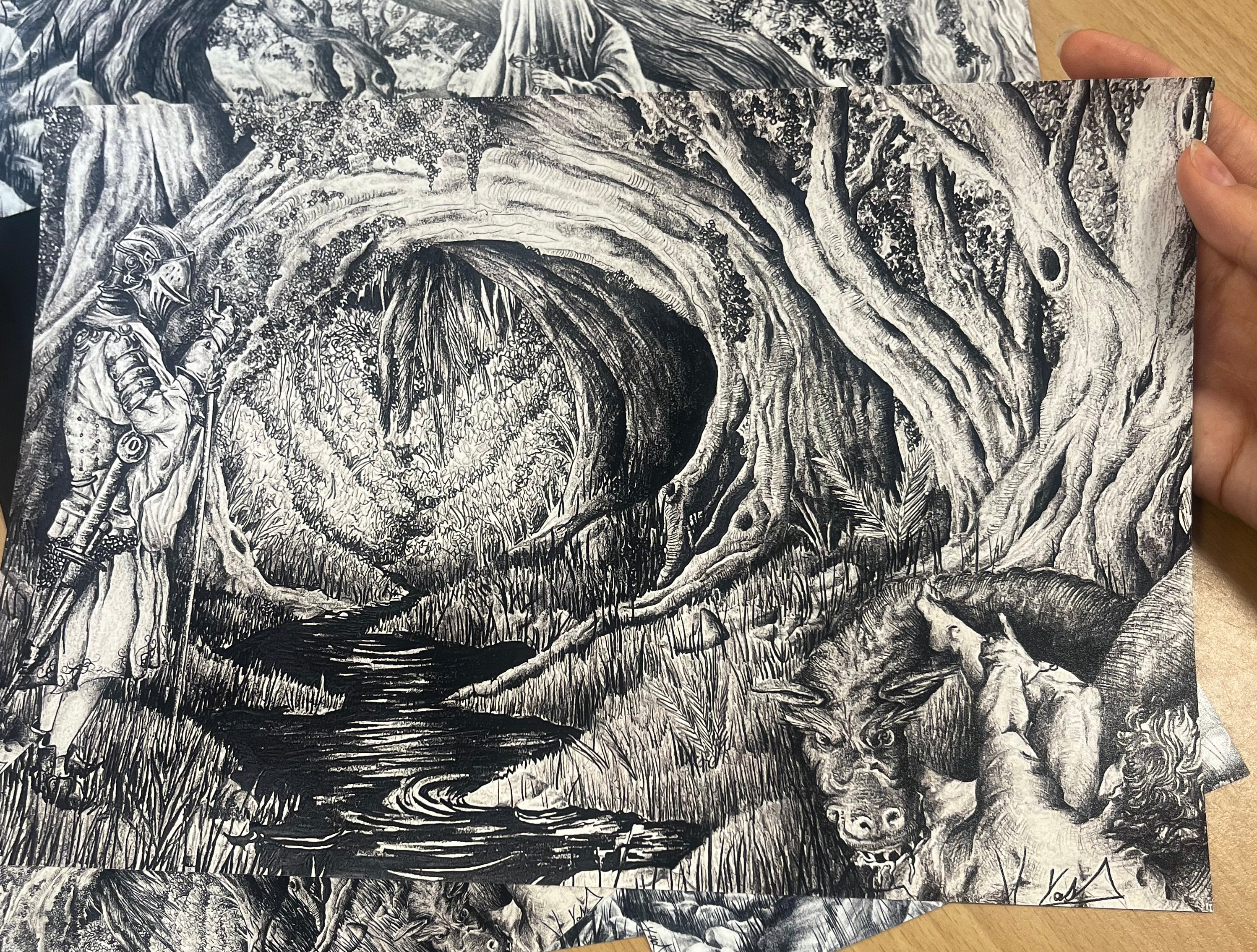 « The silent Knight » - paper print